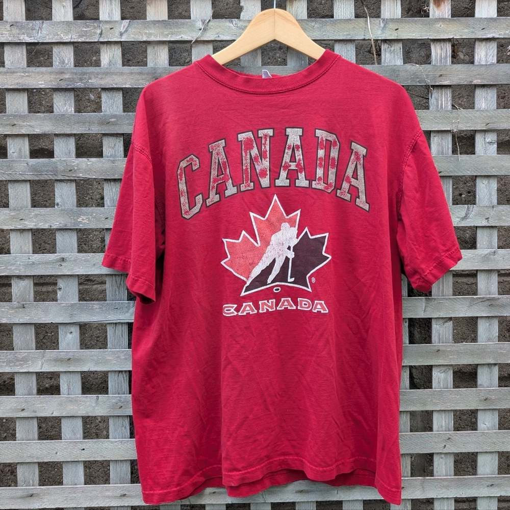 Vintage Hockey Canada T-shirt Men's Large